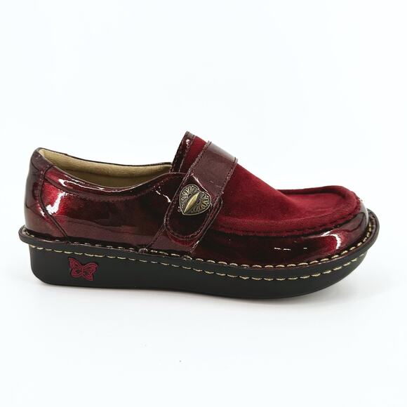 Alegria Womens Marie Leather Slip-On Shoes Size 36/US 6-6.5 Comfort Arch Support - Picture 1 of 10